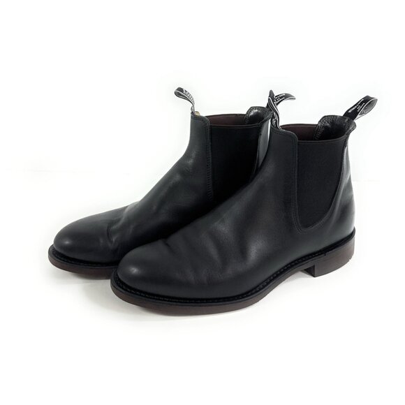 RM Williams Mens Comfort Chelsea Boots Size UK 11 G US 12 Black Rubber Sole - Picture 2 of 16